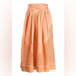 Ulla Johnson Coral Lace Midi Skirt